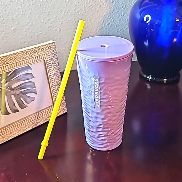 Starbucks Other - New Starbucks Lilac Iridescent 18 oz Glass Tumbler